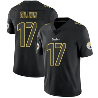 Joe Gilliam Pittsburgh Steelers Men's Limited Nike Jersey - Black Impact