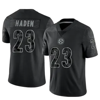 Joe Haden Pittsburgh Steelers Men's Limited Reflective Nike Jersey - Black