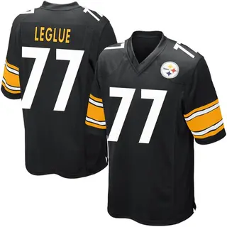 John Leglue Pittsburgh Steelers Men's Game Team Color Nike Jersey - Black