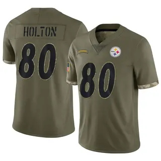 Johnny Holton Pittsburgh Steelers Men's Limited 2022 Salute To Service Nike Jersey - Olive