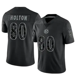 Johnny Holton Pittsburgh Steelers Men's Limited Reflective Nike Jersey - Black