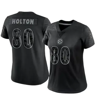 Johnny Holton Pittsburgh Steelers Women's Limited Reflective Nike Jersey - Black