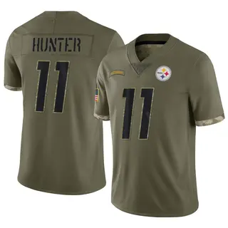 Justin Hunter Pittsburgh Steelers Men's Limited 2022 Salute To Service Nike Jersey - Olive