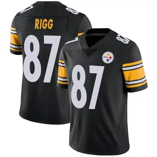 Justin Rigg Pittsburgh Steelers Men's Limited Team Color Vapor Untouchable Nike Jersey - Black
