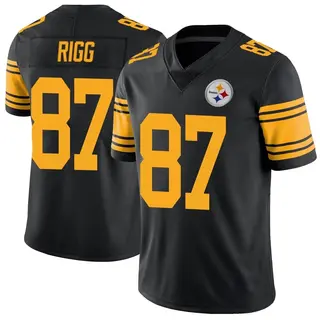 Justin Rigg Pittsburgh Steelers Youth Limited Color Rush Nike Jersey - Black