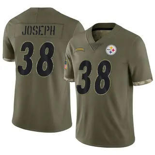 Karl Joseph Pittsburgh Steelers Men's Limited 2022 Salute To Service Nike Jersey - Olive