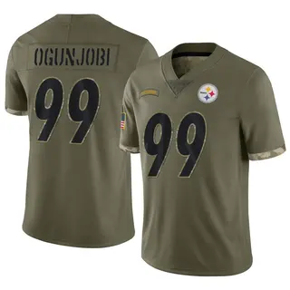 Larry Ogunjobi Pittsburgh Steelers Men's Limited 2022 Salute To Service Nike Jersey - Olive