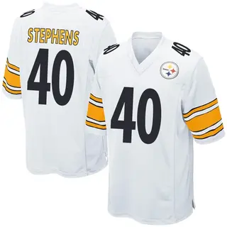 Linden Stephens Pittsburgh Steelers Men's Game Nike Jersey - White