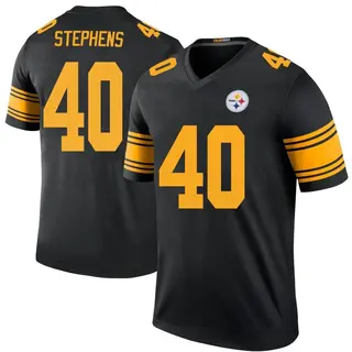 Linden Stephens Pittsburgh Steelers Youth Color Rush Legend Nike Jersey - Black