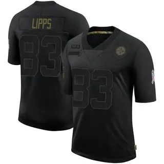 Louis Lipps Pittsburgh Steelers Men's Limited 2020 Salute To Service Nike Jersey - Black