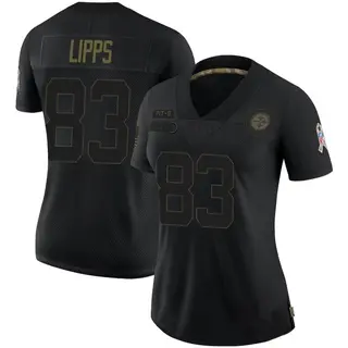 Louis Lipps Pittsburgh Steelers Women's Limited 2020 Salute To Service Nike Jersey - Black