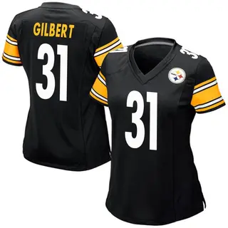 Mark Gilbert Pittsburgh Steelers Women's Game Team Color Nike Jersey - Black