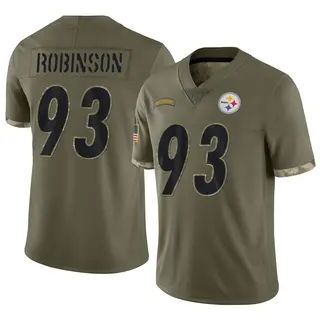 Mark Robinson Pittsburgh Steelers Men's Limited 2022 Salute To Service Nike Jersey - Olive