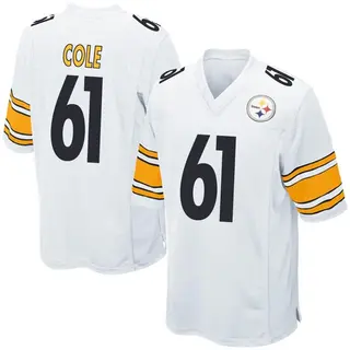 Mason Cole Pittsburgh Steelers Men's Game Nike Jersey - White