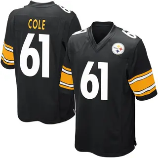 Mason Cole Pittsburgh Steelers Men's Game Team Color Nike Jersey - Black