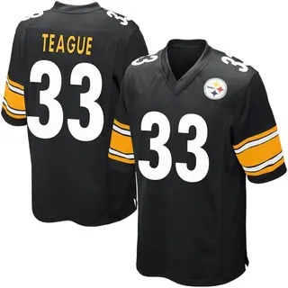Master Teague Pittsburgh Steelers Men's Game Team Color Nike Jersey - Black