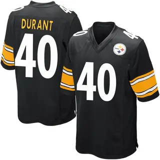 Mataeo Durant Pittsburgh Steelers Men's Game Team Color Nike Jersey - Black