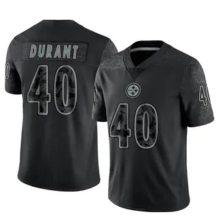 Mataeo Durant Pittsburgh Steelers Men's Limited Reflective Nike Jersey - Black