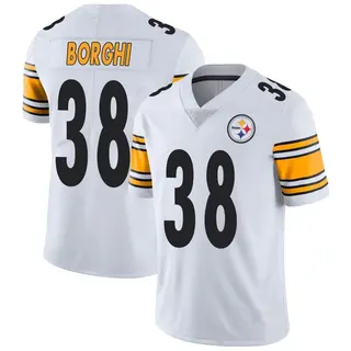 Max Borghi Pittsburgh Steelers Men's Limited Vapor Untouchable Nike Jersey - White