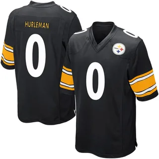 Max Hurleman Pittsburgh Steelers Men's Game Team Color Nike Jersey - Black