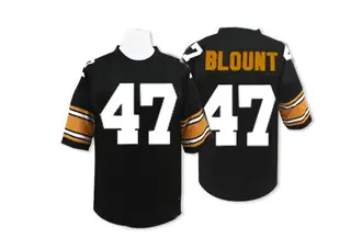 Mel Blount Pittsburgh Steelers Men's Authentic Team Color Throwback Mitchell and Ness Jersey - Black