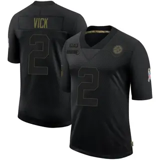 Mike Vick Pittsburgh Steelers Men's Limited 2020 Salute To Service Nike Jersey - Black