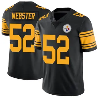 Mike Webster Pittsburgh Steelers Youth Limited Color Rush Nike Jersey - Black
