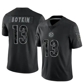 Miles Boykin Pittsburgh Steelers Men's Limited Reflective Nike Jersey - Black