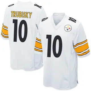 Mitch Trubisky Pittsburgh Steelers Men's Game Nike Jersey - White