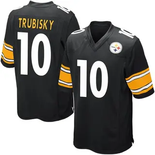 Mitch Trubisky Pittsburgh Steelers Men's Game Team Color Nike Jersey - Black
