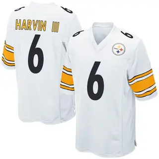 Pressley Harvin III Pittsburgh Steelers Men's Game Nike Jersey - White