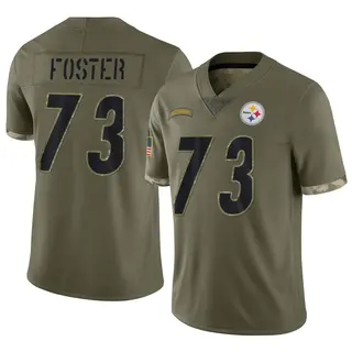 Ramon Foster Pittsburgh Steelers Youth Limited 2022 Salute To Service Nike Jersey - Olive