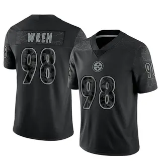 Renell Wren Pittsburgh Steelers Men's Limited Reflective Nike Jersey - Black