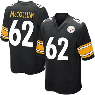 Ryan McCollum Pittsburgh Steelers Men's Game Team Color Nike Jersey - Black