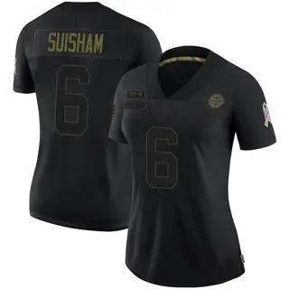 Shaun Suisham Pittsburgh Steelers Women's Limited 2020 Salute To Service Nike Jersey - Black
