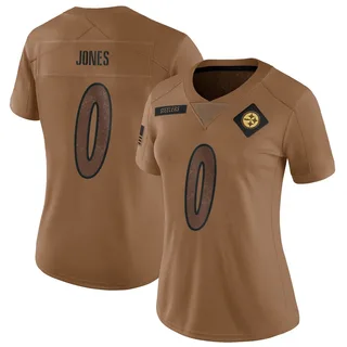 Steven Jones Pittsburgh Steelers Women's Limited 2023 Salute To Service Nike Jersey - Brown