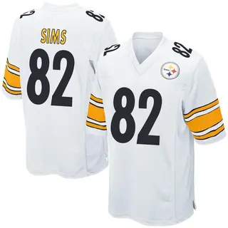 Steven Sims Pittsburgh Steelers Men's Game Nike Jersey - White