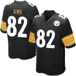 Steven Sims Pittsburgh Steelers Men's Game Team Color Nike Jersey - Black