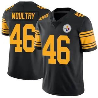 T.D. Moultry Pittsburgh Steelers Men's Limited Color Rush Nike Jersey - Black