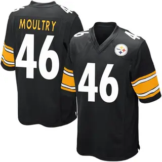 T.D. Moultry Pittsburgh Steelers Youth Game Team Color Nike Jersey - Black