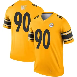 T.J. Watt Pittsburgh Steelers Youth Legend Inverted Nike Jersey - Gold