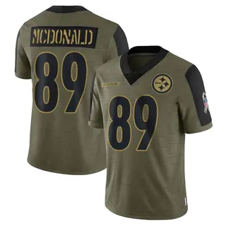 Vance McDonald Pittsburgh Steelers Men's Limited 2021 Salute To Service Nike Jersey - Olive