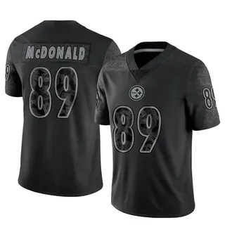 Vance McDonald Pittsburgh Steelers Men's Limited Reflective Nike Jersey - Black
