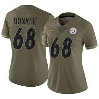 William Dunkle Pittsburgh Steelers Women's Limited 2022 Salute To Service Nike Jersey - Olive