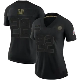 William Gay Pittsburgh Steelers Women's Limited 2020 Salute To Service Nike Jersey - Black