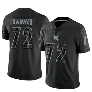 Zach Banner Pittsburgh Steelers Men's Limited Reflective Nike Jersey - Black